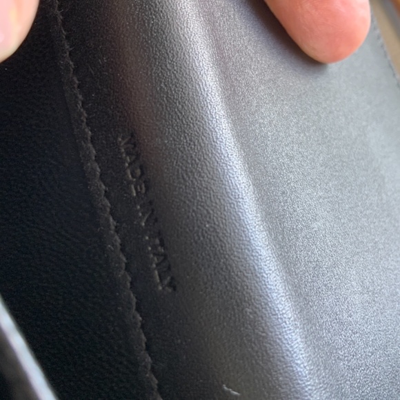 SAINT LAURENT embossed leather ,small wallet/ cardholder . - Picture 6 of 10